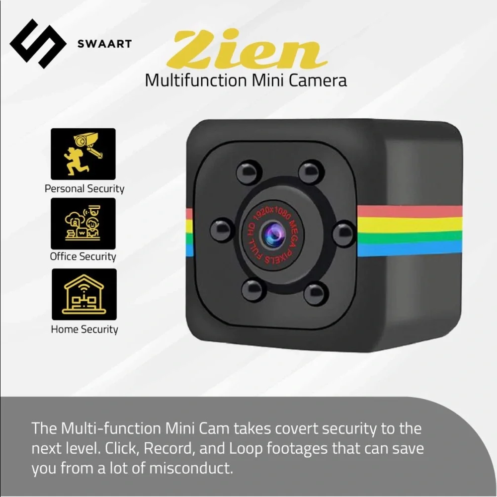 Mini Security Camera- Tiny Motion Sensor Camera- Night Vision- Nanny Cam Hidden